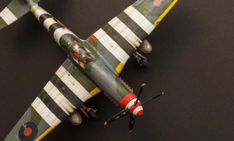 top down view of an airplane fighter plane model