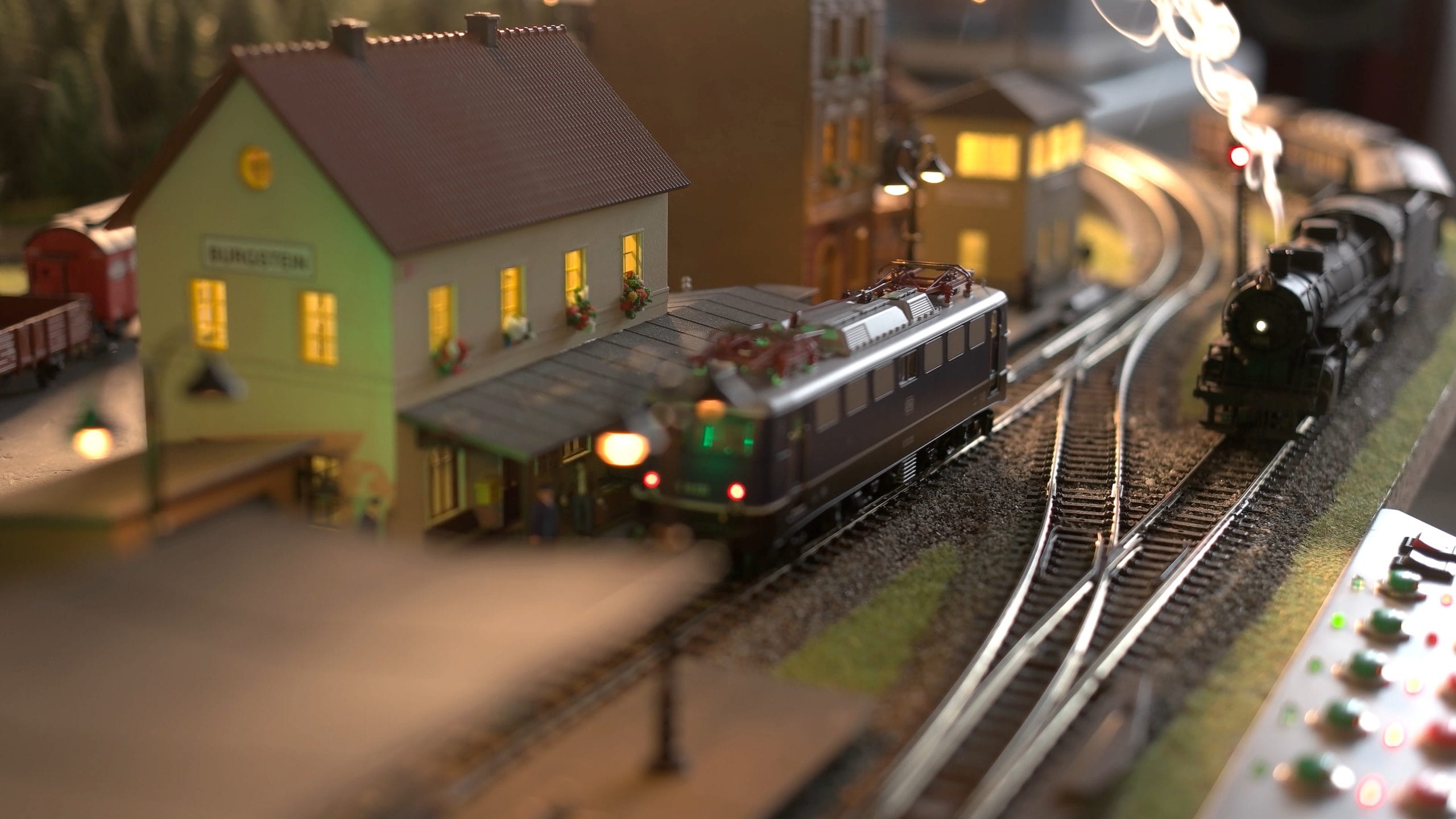 Retro railaway station replica